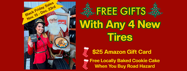 Free Gifts with 4 Tires